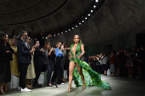 jlo walks versace|jennifer lopez Versace dresses.